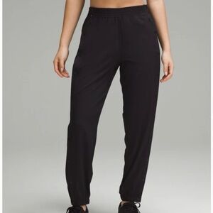 Lululemon women’s tear-away black jogger pants with adjustable waist